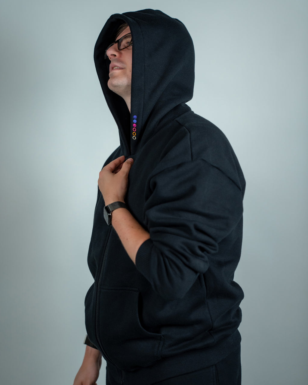 DREISECHSNULL - Zip-Hoodie Black
