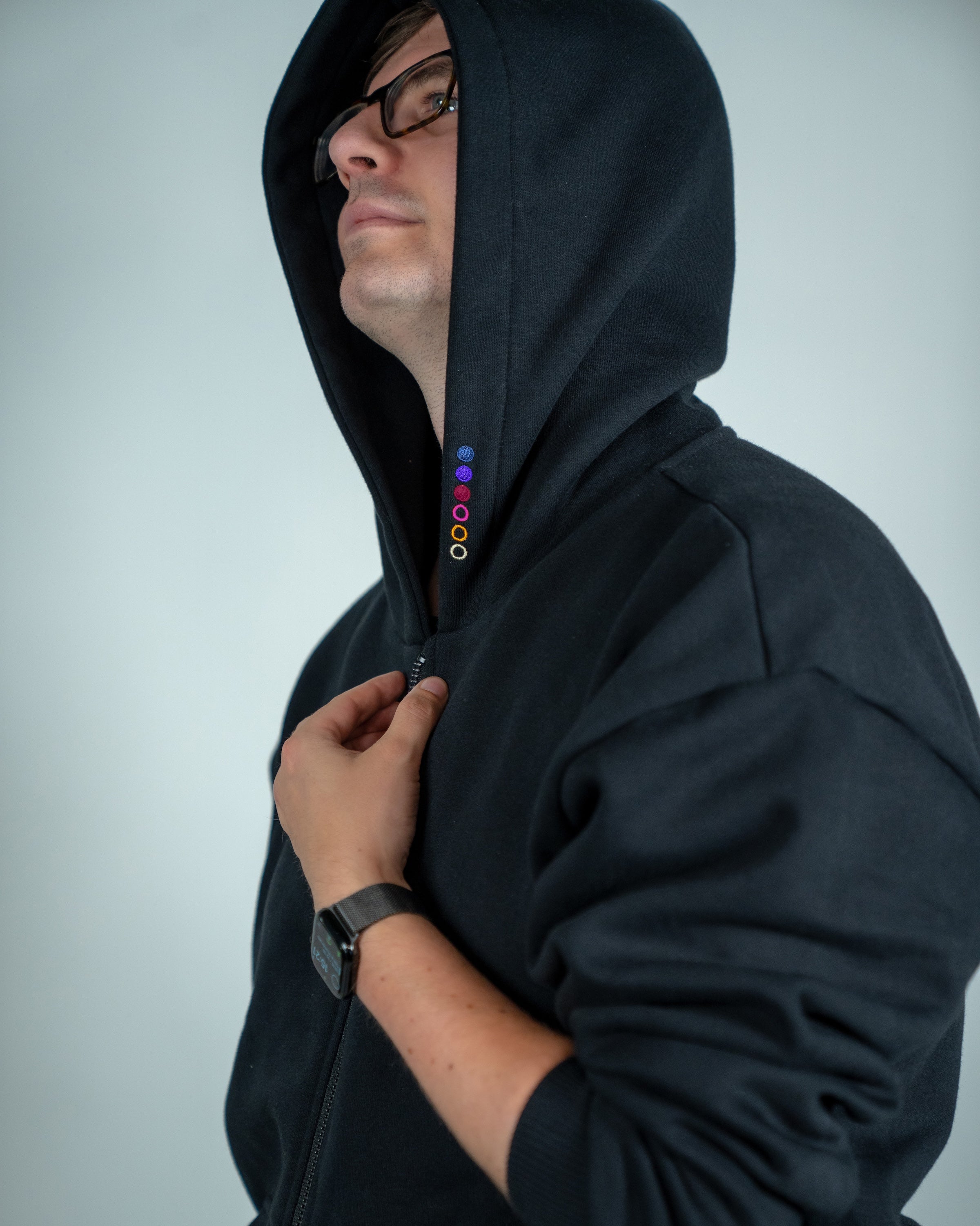 DREISECHSNULL - Zip-Hoodie Black