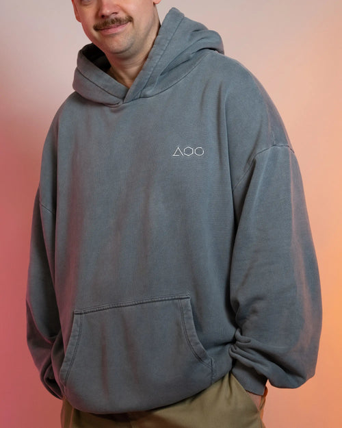 DREISECHSNULL - Hoodie Washed Grey